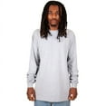 thumbnail image 2 of Shaka Wear Men's Max Heavyweight Cotton Long Sleeve Crew Neck T-Shirt - Heather Gray - Small, 2 of 4