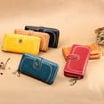 thumbnail image 5 of Stylago Vintage Wallet for Women Detachable Wristlet Retro Leather Credit Card Holder Zipper Long Purses for Shopping Travel Brown, 5 of 7