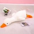 thumbnail image 3 of Peluche de pato de 25,6 pulgadas, gigante, adorable, suave y adorable, ideal como regalo de cumpleaños para niños y familia (blanco), 3 of 4