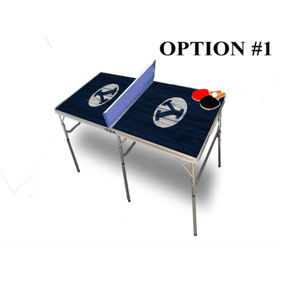 Brigham Young University Portable Table Tennis Ping Pong Folding Table w/Accessories