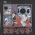 thumbnail image 2 of Women's Lilo & Stitch Comic Book Panels Racerback Tank Top Black Heather 2X Large, 2 of 4