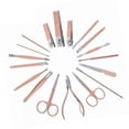 thumbnail image 1 of <p>Manicure Set, Manicure Kit Easy Carry 18pcs  For Foot Treatment</p>, 1 of 7