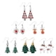 thumbnail image 2 of 6 pares de pendientes navideños con temática navideña (estilo aleatorio) brillar Electrónica, 2 of 3