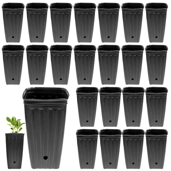 GAXIRE 30 Pcs Tall Pots with Water Permeable Design for Outdoor Gardening and Plant Propagation