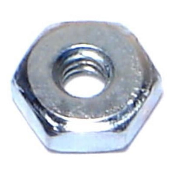 #5-40 Zinc Plated Grade 2 Hex Machine Screw Nuts MSNS-131 (100 pcs)