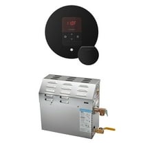 Mr Steam MS 10kW (10000W) Steam Shower Generator Package w/round iTempo Control in Matte Black