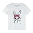 thumbnail image 2 of Pzocapte 5T Girls Shirts Crop Tops for Girls 10-12 Easter Bunny Shirt Toddler Boys Girls Happy Easter T Shirt Kids Cute Bunny RabbIt Graphic Tops Girls Girls T Shirts Girls, 2 of 3