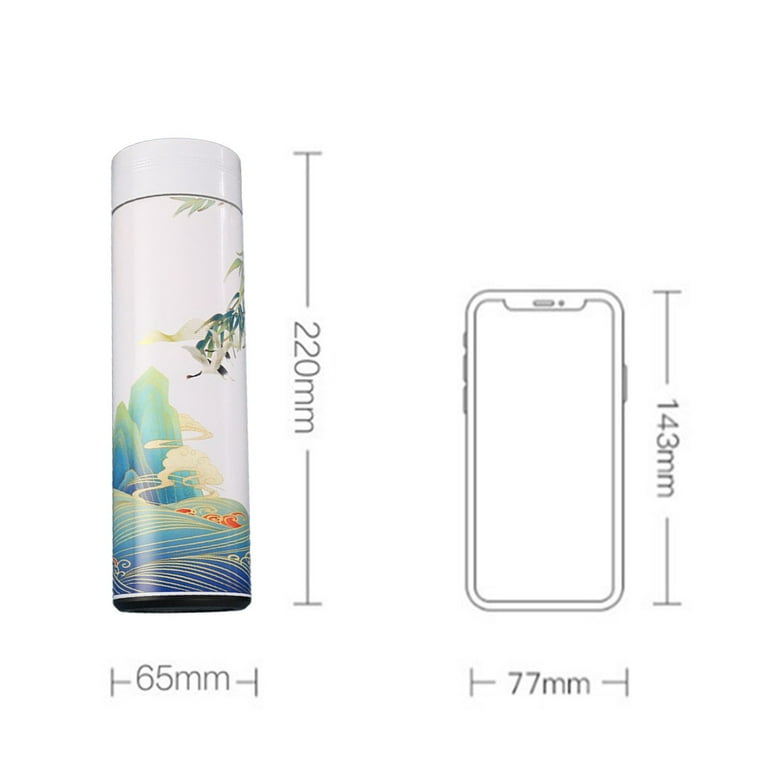 Water Bottles Dqueduo Smart Water Bottle Stainless Steel Vacuum Flask LCD  Screen Temperature Display Water Bottle on Clearance 