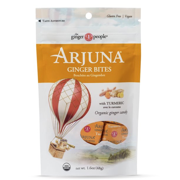 Arjuna, Organic Turmeric Ginger Bites Candy, 1.6 Oz, 12 Ct Walmart