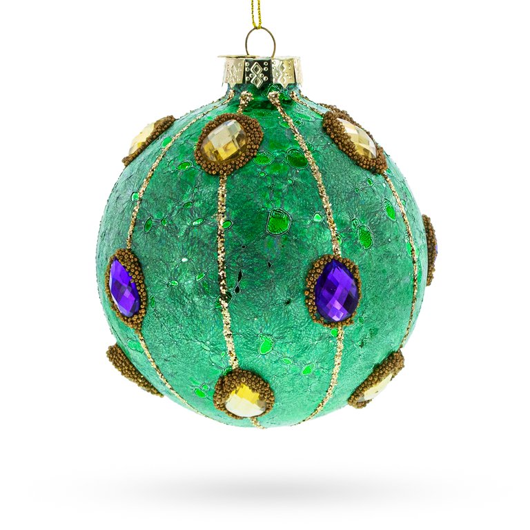 Christmas Ornament Jeweled Glassware