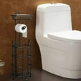 thumbnail image 6 of Esquirla Toilet Paper Holder Stand Multifunctional Storage Shelf Decoration Rustproof Sturdy Bathroom Accessories for Condos Household B, 6 of 8