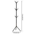 thumbnail image 2 of Triangular Floor-Standing Coat Rack, Space-Saving Assemblable Detachable Garment Hanger, Easy-Assembly Clothes Rack for Bedroom, Entryway and Home Storage Organization, 69*22in, Black, 2 of 10