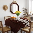 thumbnail image 3 of American Football Laces Table Cloth Waterproof Tablecloths, Classic Rugby Sports Tablecloth Dining Table Cover for Kitchen Party Tabletop Outdoor, Square Tablecloth 60x60 Inch, 3 of 9