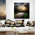 thumbnail image 3 of Designart 18" x 18" Green Polyester Throw Pillow, 3 of 5