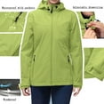 thumbnail image 2 of Kilaqueen Rain Coats for Women Waterproof Rain Jackets Packable Outdoor Hooded Windbreaker Jacket with Zip Pockets Solid Color Lightweight Outerwear, 2 of 8
