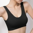 thumbnail image 3 of Wirefree Bras for Women No Underwire Bra Feature V-Neck Padded Bra Style W-1936 Black XL, 3 of 5