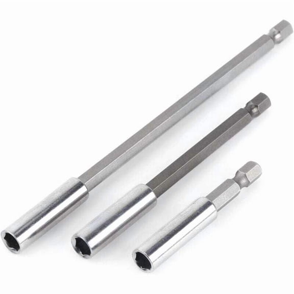 3pcs 1/4" Shank Magnetic Bit Holder Extension Electric Drill Screwdriver Extension for Electric Drill..