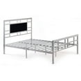 thumbnail image 5 of Hodedah Complete Metal Twin-Size Bed with Headboard-Footboard in Silver Finish, 5 of 5