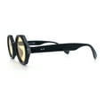 thumbnail image 6 of Hipster Round Circle Lens Octagon Plastic Hustler Sunglasses Black - Beige, 6 of 8