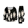 thumbnail image 2 of Matching Family Halloween Pajamas Set, Cute Spooky Pumpkin Ghost Long Sleeve PJs Sleepwear Loungewear Gift for Holiday Season, 2 of 6