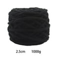 thumbnail image 3 of Abbraccia Chunky Wool Yarn Jumbo Tubular Yarn Giant Wool Yarn DIY Crocheting Bulky Yarn Weight Yarn for Throw Pillow Shoes Weaving Hats Black, 3 of 9