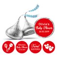 thumbnail image 1 of Darling Souvenir Candy Chocolate Labels Twins Sisters Custom Stickers 190 Pcs-Red, 1 of 2