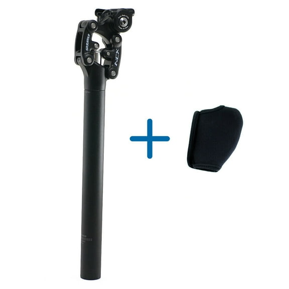 SR Suntour SP12 NCX 31.6X350mm Suspension Seat Post with Protective Cover,Black #VK2352