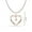 Promise Heart, variant on 925 Sterling Silver Inspirational Engraved Round Pendant With Curb Chain Necklace Gifts for Women Teen 18"Inch