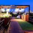 thumbnail image 6 of Solar Pendant Lights, Outdoor Indoor LED Hanging Shed Lights with Remote Timer, 3 Lighting Heads, IP65 Waterproof Solar Pendant Lights for Garage, Gazebo, Shed, Barn, 6 of 14