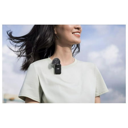 DJI Mic (2 TX + 1 RX + Charging Case), Wireless Lavalier Microphone, 250m (820 ft.) Range, 15-Hour Battery, Noise Cancellation, Wireless Microphone for PC, iPhone, Andriod, Record Interview, Vlogs