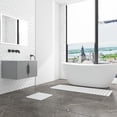 thumbnail image 4 of Diatomite Stone Quick-Dry Water Absorbing Bath Mat Sets-XLarge+Small White Mats, 4 of 7