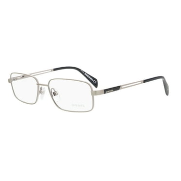 Diesel DL5109 Shiny Palladium Rectangular Eyeglasses for unisex