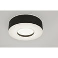 thumbnail image 2 of AFX Montclair 12-inch Black LED Flush Mount, Black Shade, 2 of 4