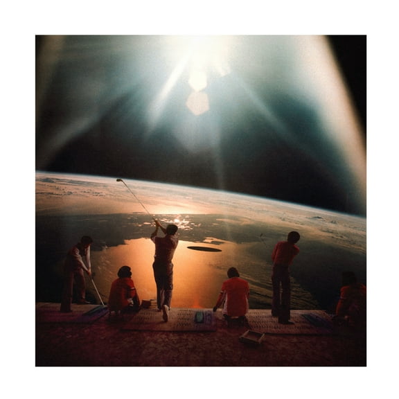 Trademark Fine Art Taudalpoi Golfing In Space Canvas Wall Art