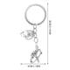 thumbnail image 5 of Llavero deportivo con diseño de jugador, ideal como adorno colgante para mochila, bolso, cartera o bolso., 5 of 6
