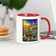 thumbnail image 3 of CafePress - Green Cheeked Conure Star Gazer Mugs - 11 oz Ceramic Mug - Novelty Coffee Tea Cup, 3 of 4