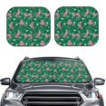 thumbnail image 6 of Lsque Tropical Leopard 2 PCS Windshield Sun Shade | CarFoldable Window Covers | Car Accessories Reflect UV for Universal Cars SUV Truck | Medium, 6 of 7