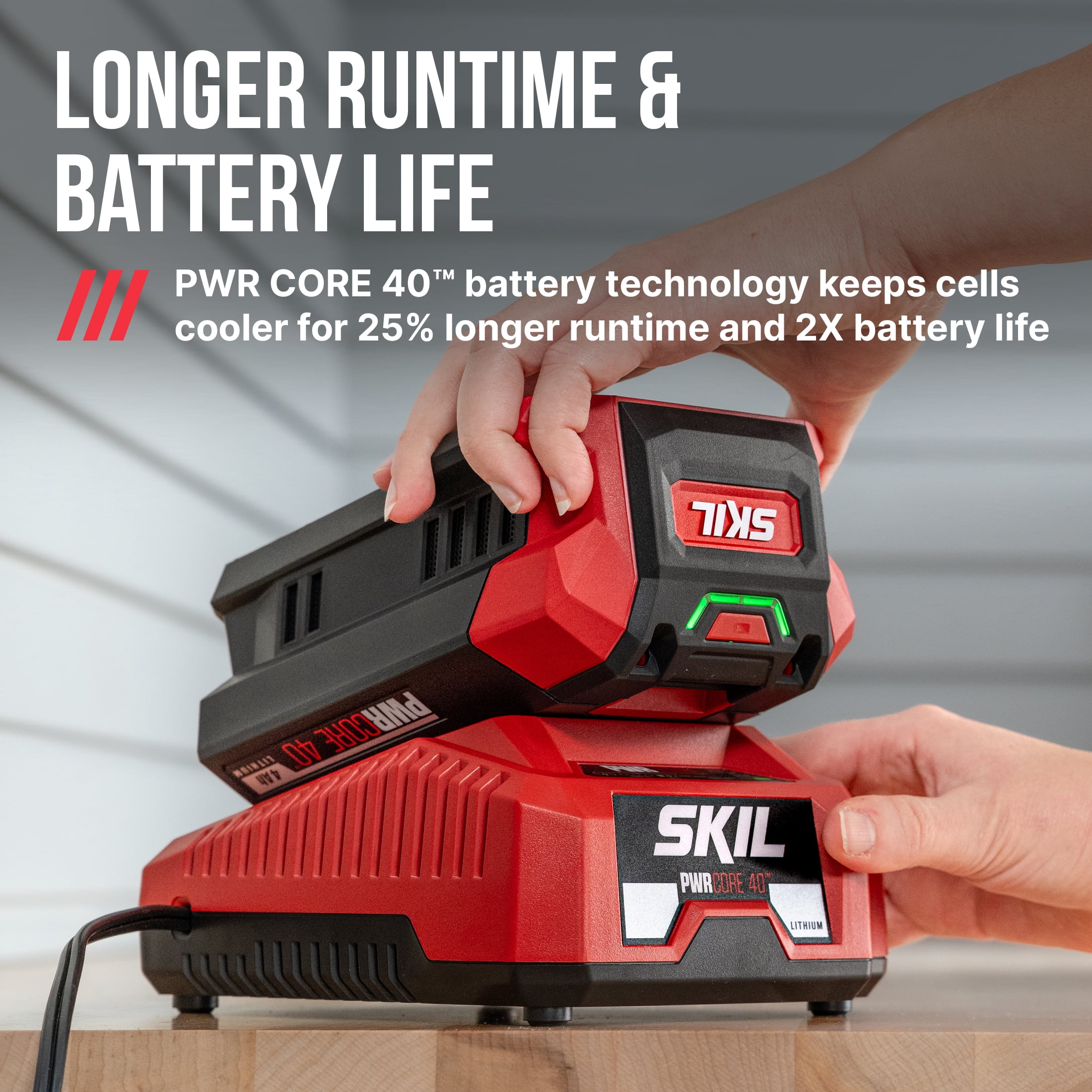 SKIL PWR CORE 40V 4.0Ah Lithium Battery,  BY8708C-01