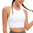 thumbnail image 1 of Top Deportivo CRZ YOGA con Cuello Alto y Espalda Racer, Blanco, Talle Grande, 1 of 7