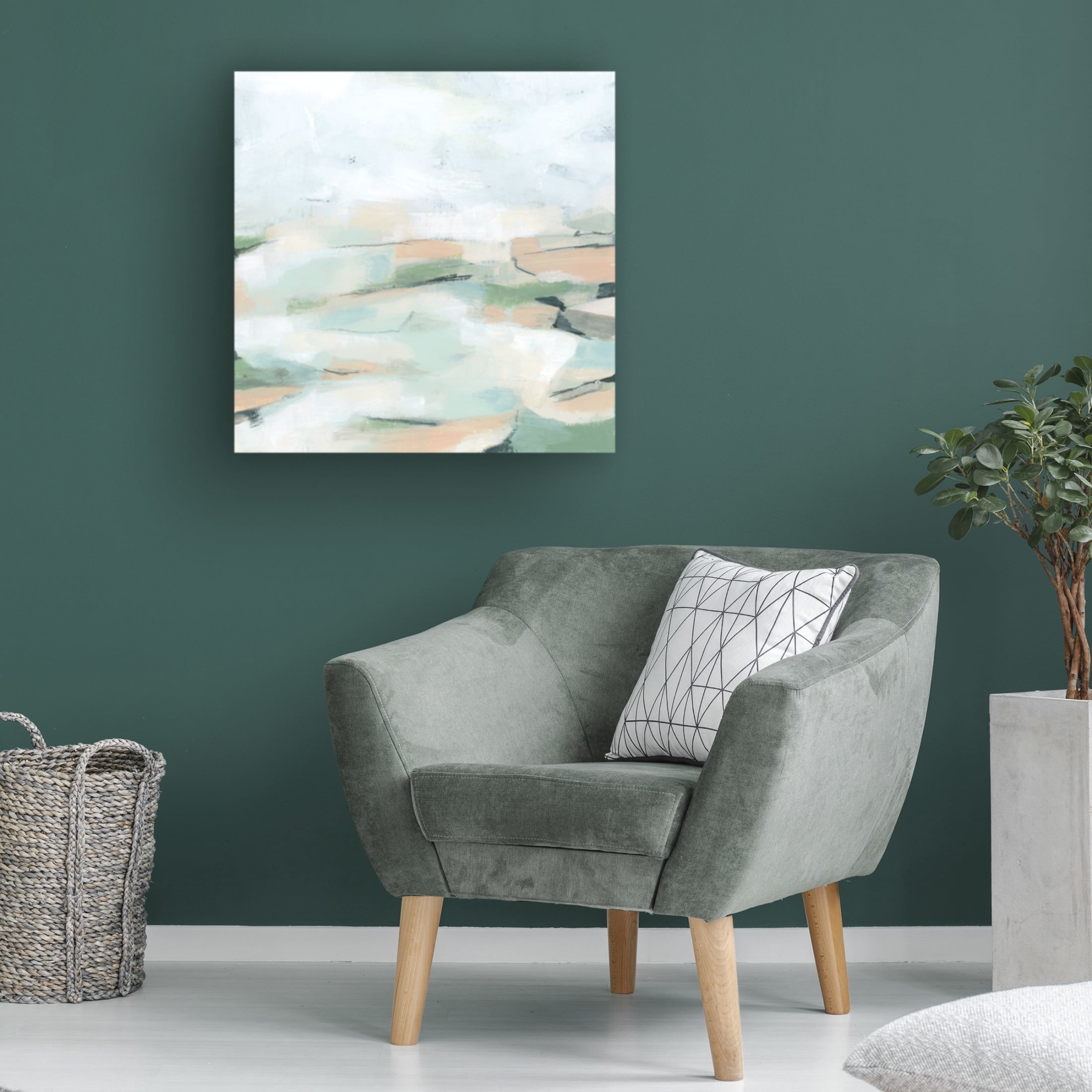 Trademark Fine Art June Erica Vess  Field Geomtery II Canvas Wall Art