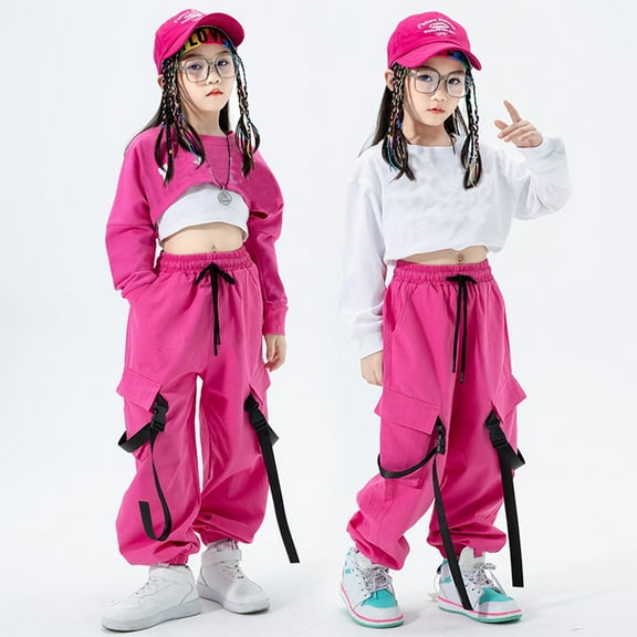 HUITKMM Girls' Pants & Capris Tollder Boys Girl Fashion Waist Flare Pants Casual Long Pants Jeans Cargo Pants Trousers
