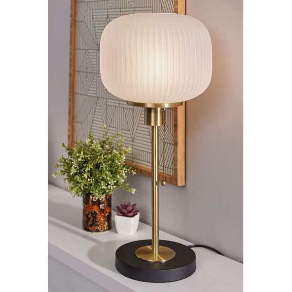 Adesso Hazel Table Lamp, Antique Brass