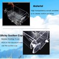 thumbnail image 4 of Fish Breeding Box, Acrylic Fish Isolation Box with Suction Cups, Aquarium Acclimation Hatchery Incubator for Baby Fishes Shrimp Clownfish and Guppy. Small Size, 4 of 6