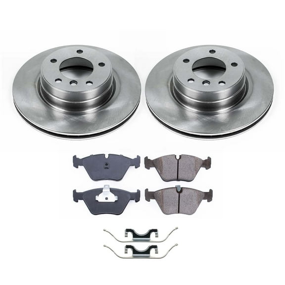 Ultimate Brakes Front Ceramic Brake Pad and Rotor Kit with Hardware WM80633