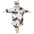 thumbnail image 2 of joogoo Wearable Blanket Hoodie for Eagles Stars Flannel Sherpa Pocket 3-14 YR S, 2 of 7