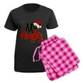 thumbnail image 5 of CafePress - Christmas Mrs Naughty Women's Dark Pajamas - Women's Short Sleeve Print T-Shirt and Pants Dark Cotton Pajama Set, 5 of 7
