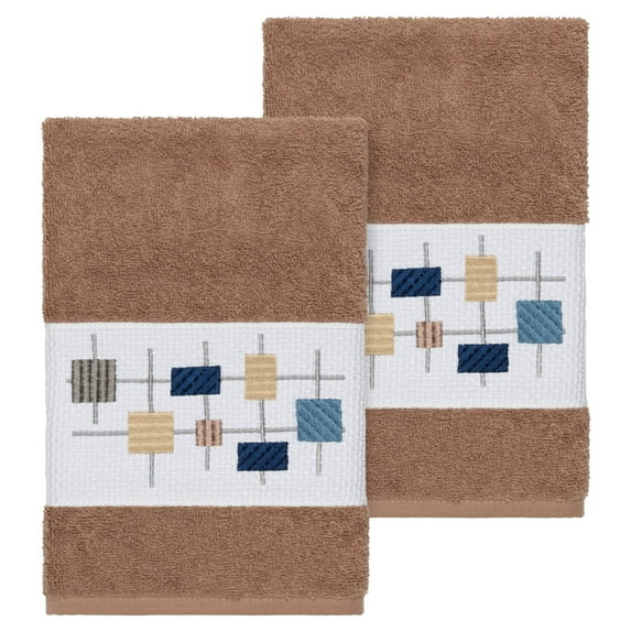 Linum Home Textiles Khloe Embellished Turkish Cotton Hand Towel
