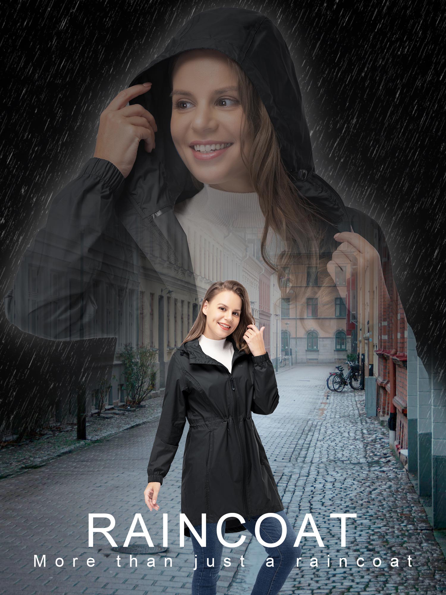Off Road Ventures Women's Waterproof Rain Jacket with Hood photo 4