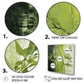 thumbnail image 3 of Designart "Collage Of Green Ferns In A Simple Design II" Leaves Floater Framed Canvas Wall Art, 3 of 5