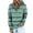 Green, variant on Jinhomg Trendy Striped Sweatshirt for Women Lightweight Comfy Long Sleeve Button Collar Pullovers Fall Casual Loose Drawstring Hoodies with Pocket Fall Saving Black S